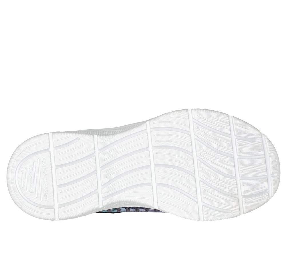 Girls's Skechers Microspec Plus - Disco Dreaming Sneakers Black / Multicolor  USA |  7286-FXHWP