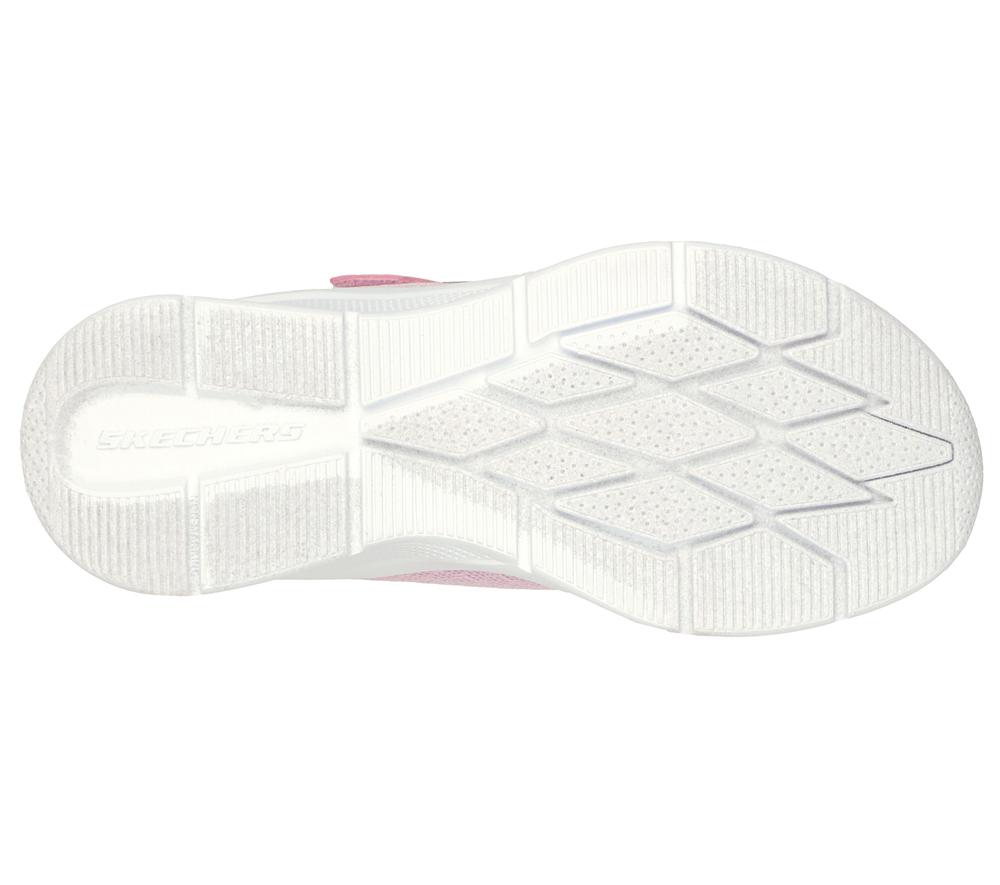 Girls's Skechers Microspec - Bright Retro Sneakers Pink / Multicolor  USA |  4652-TKVFZ