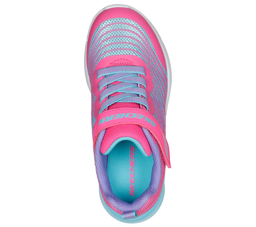 Girls's Skechers Microspec - Rejoice Racer Sneakers Pink / Multicolor  USA |  2157-BUFXM