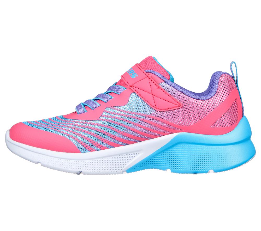 Girls's Skechers Microspec - Rejoice Racer Sneakers Pink / Multicolor  USA |  2157-BUFXM