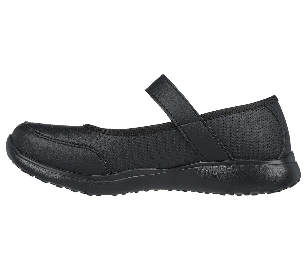 Girls's Skechers Microstrides - Recess Rules Sneakers Black  USA |  8372-NBMXA