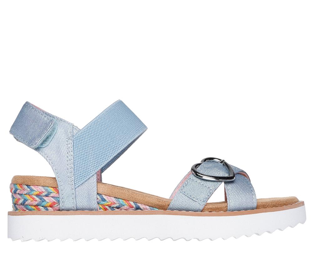 Girls\'s Skechers Miss Desert Hi Sandals Light Denim Blue  USA |  2394-DHSEM