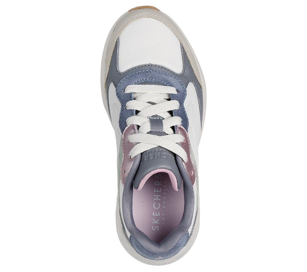 Girls's Skechers Nova Jogger Lace Up Shoes Natural / Multicolor  USA |  6247-XNOYM