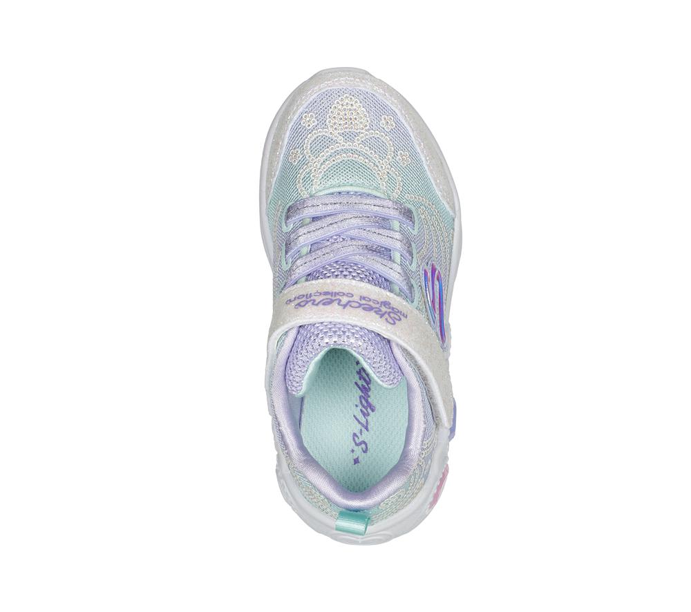 Girls's Skechers Princess Wishes Light Up Sneakers Lavender / Multicolor  USA |  3201-IARLD