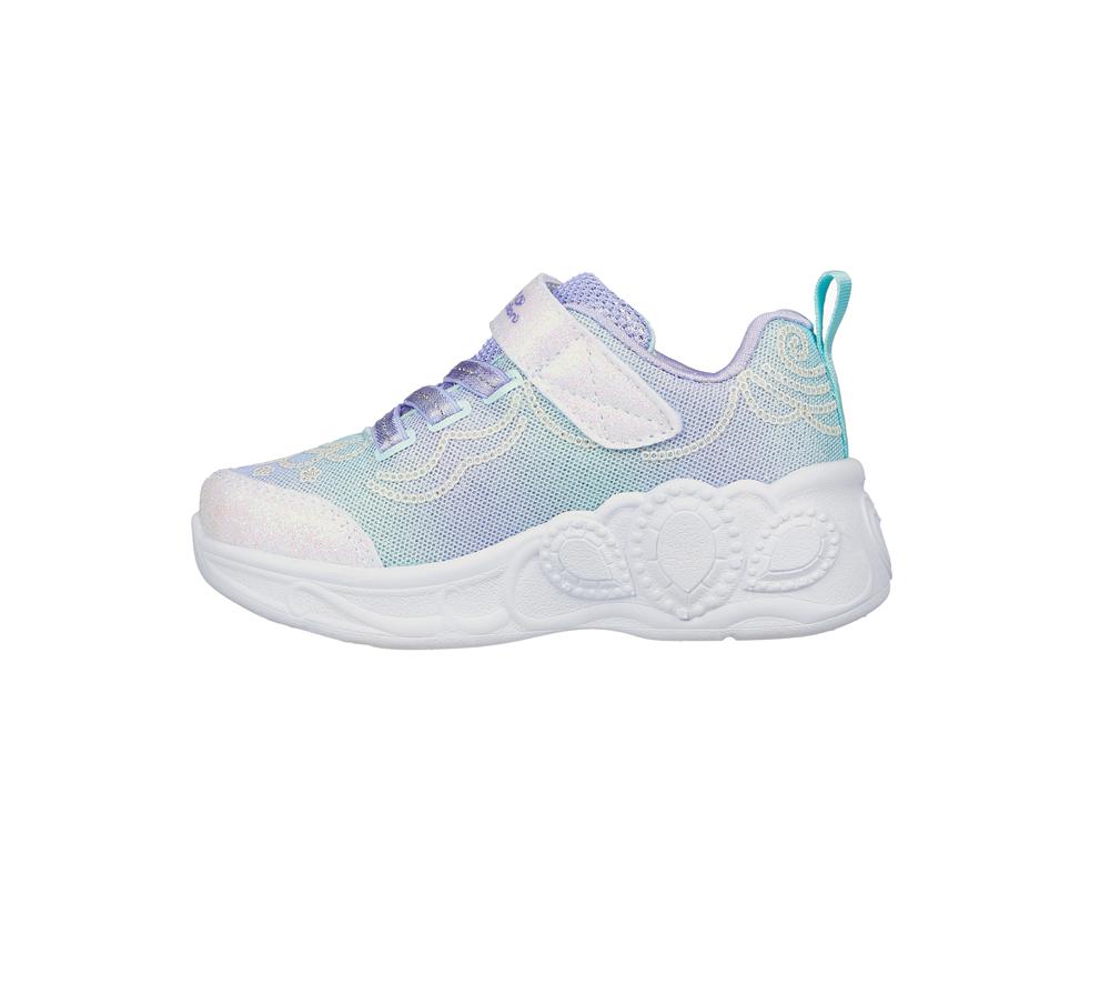 Girls's Skechers Princess Wishes Light Up Sneakers Lavender / Multicolor  USA |  3201-IARLD