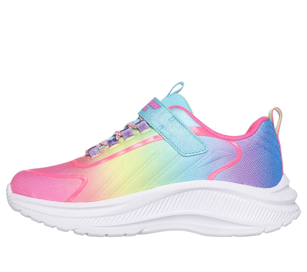 Girls's Skechers Rainbow Cruisers Light Up Sneakers Turquoise / Multicolor  USA |  2708-WYMAC
