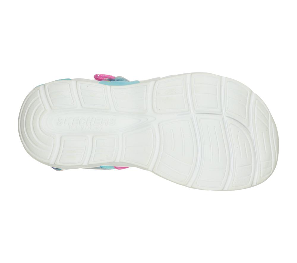 Girls's Skechers Rainbow Racer Sandal - Summer Sky Sandals Blue  USA |  6140-UYOFT