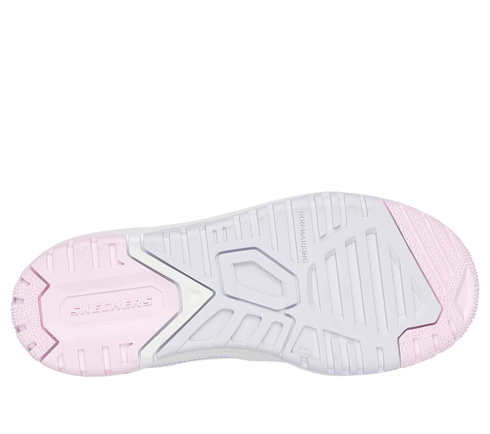 Girls's Skechers SKX-228 Lace Up Shoes White / Multicolor  USA |  9426-UIZMO