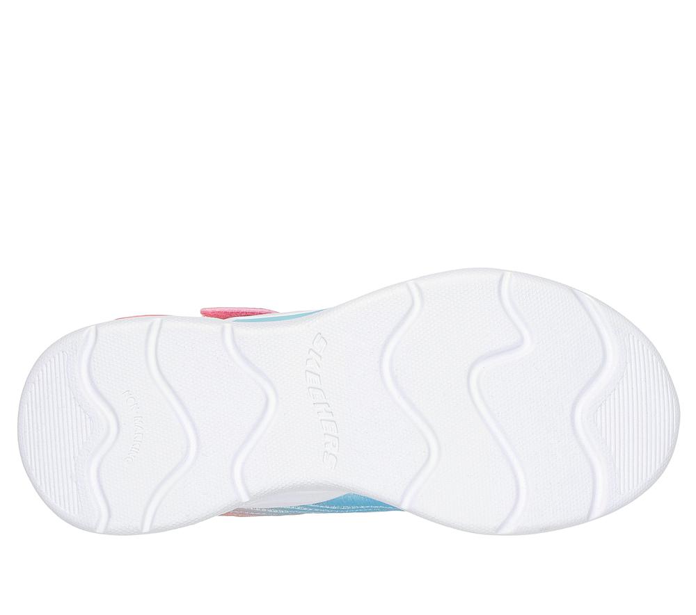 Girls's Skechers S-Lights: Wavy Beams - Ombre Express Light Up Sneakers Pink / Multicolor  USA |  4328-WFXYB