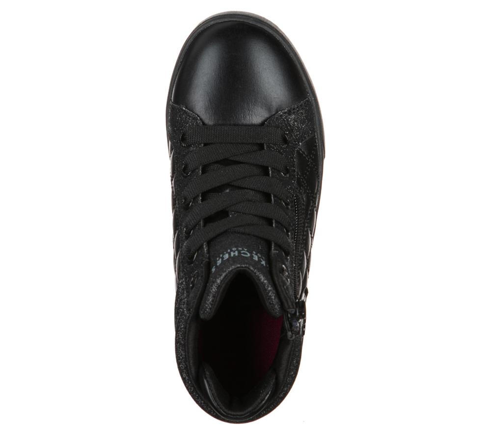 Girls's Skechers Shoutouts - Quilted Squad Sneakers Black  USA |  0238-TVFKI