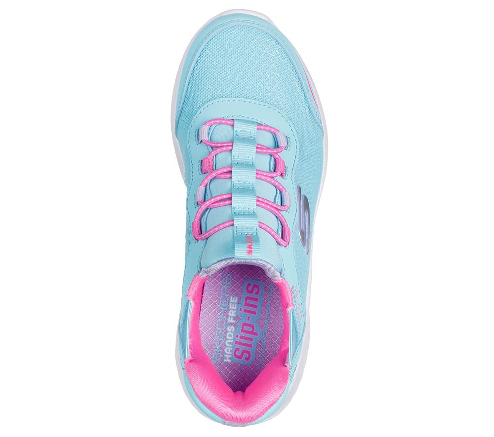 Girls's Skechers Slip-ins: Bounder - Simple Cute Sneakers Turquoise  USA |  6180-AFNTG