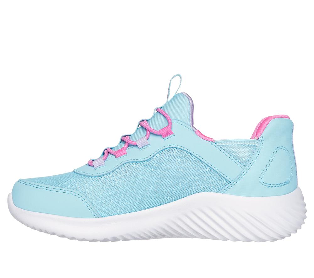 Girls's Skechers Slip-ins: Bounder - Simple Cute Sneakers Turquoise  USA |  6180-AFNTG