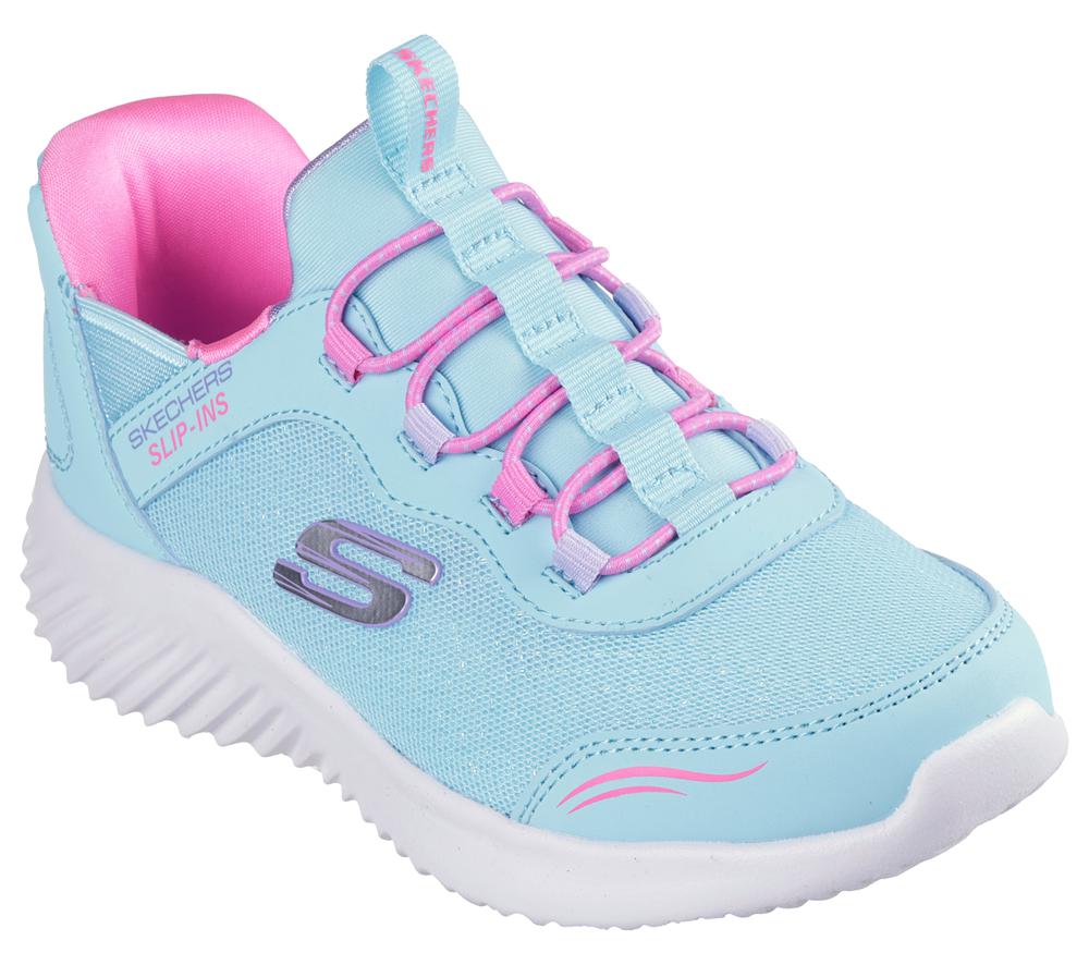 Girls's Skechers Slip-ins: Bounder - Simple Cute Sneakers Turquoise  USA |  6180-AFNTG