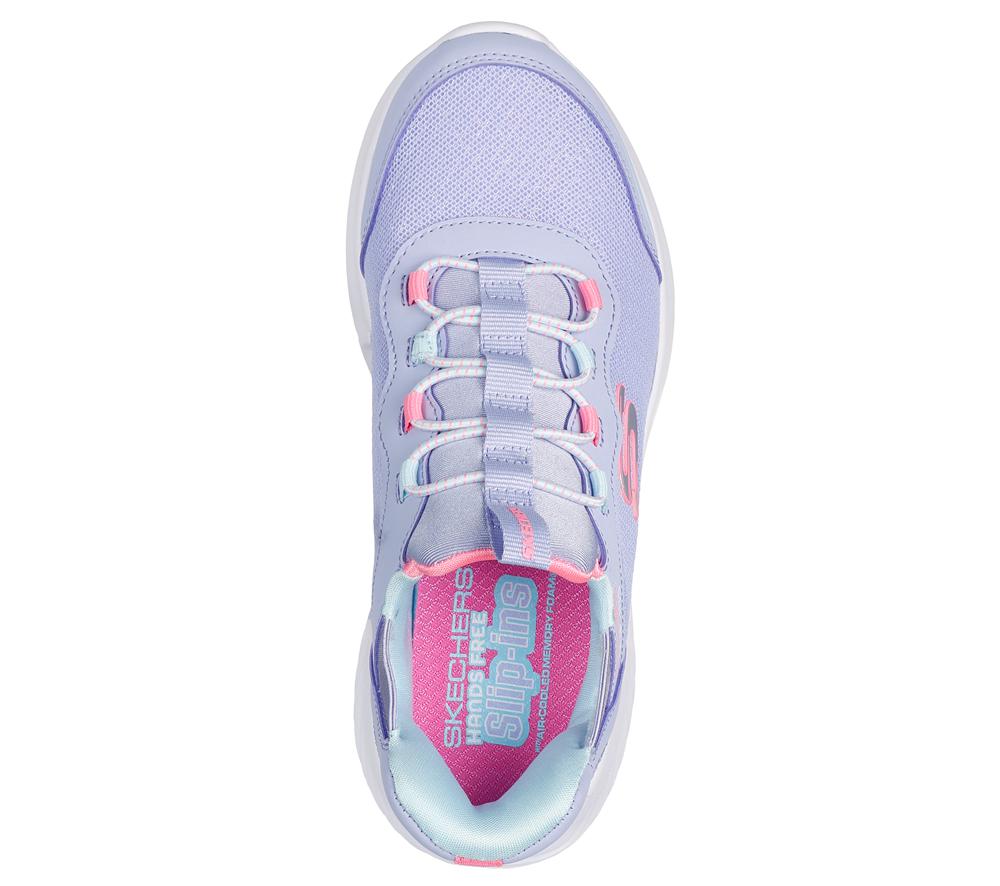 Girls's Skechers Slip-ins: Bounder - Simple Cute Sneakers Lavender Purple  USA |  7145-ETFLK