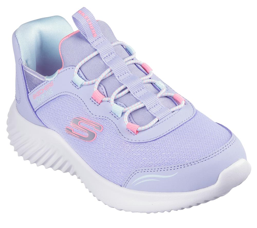 Girls's Skechers Slip-ins: Bounder - Simple Cute Sneakers Lavender Purple  USA |  7145-ETFLK