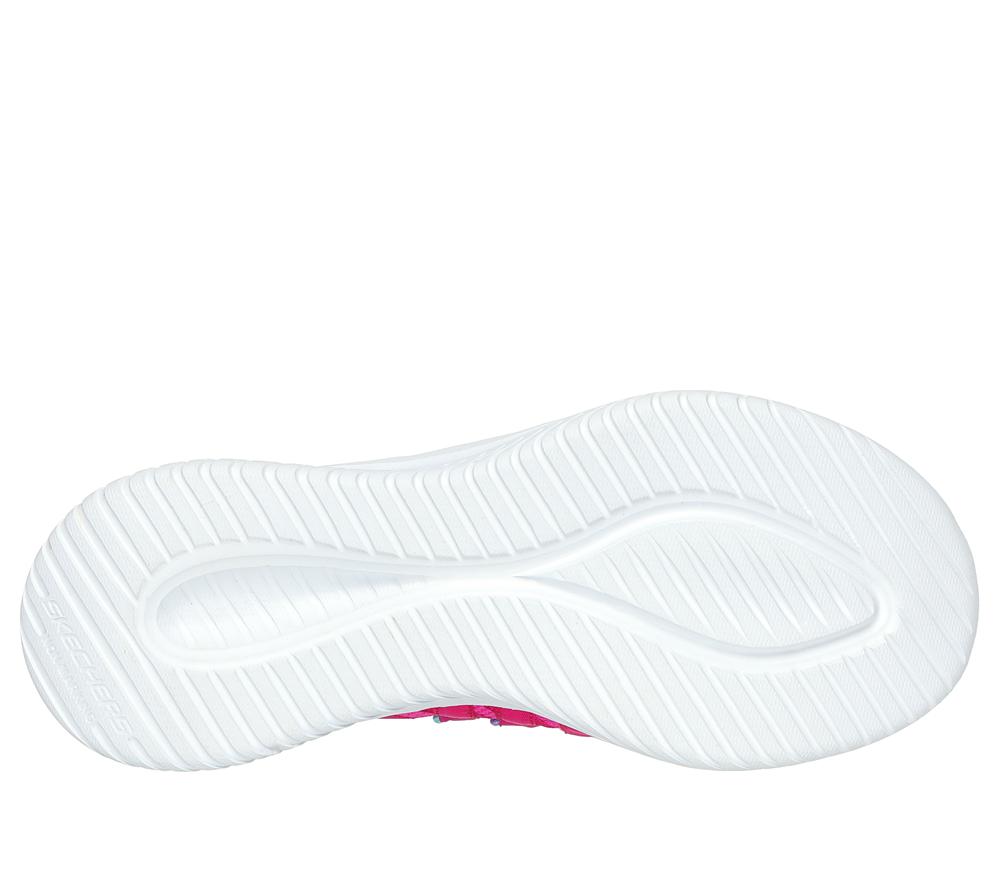 Girls's Skechers Slip-ins: Ultra Flex 3.0 - Bungee Fun Sneakers Hot Pink / Multicolor  USA |  5631-GPVTJ