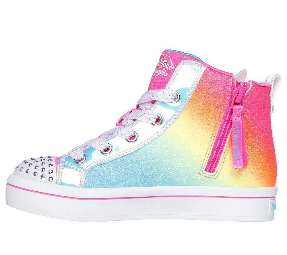 Girls's Skechers Twinkle Toes: Twi-Lites 2.0 - Dreamy Wings Light Up Sneakers Hot Pink / Multicolor  USA |  5843-MFKCH