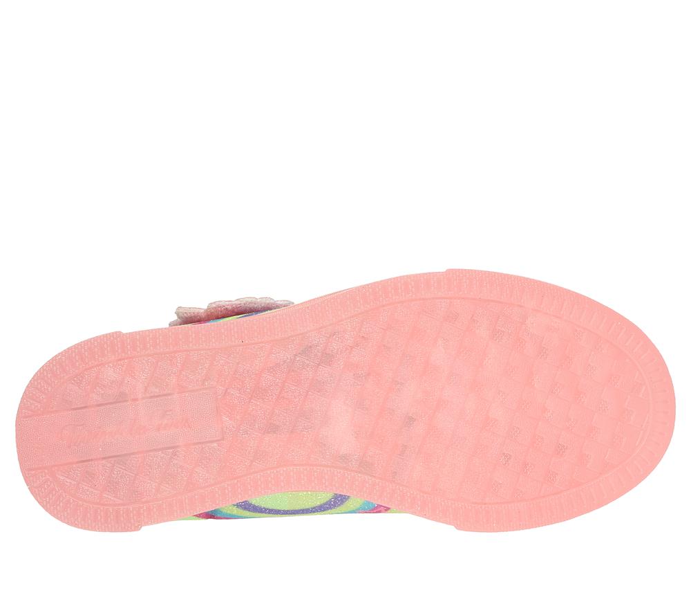 Girls's Skechers Twinkle Toes: Twinkle Sparks Ice 2.0 - Shimmering Sneakers Coral / Multicolor  USA |  8105-HTXDL