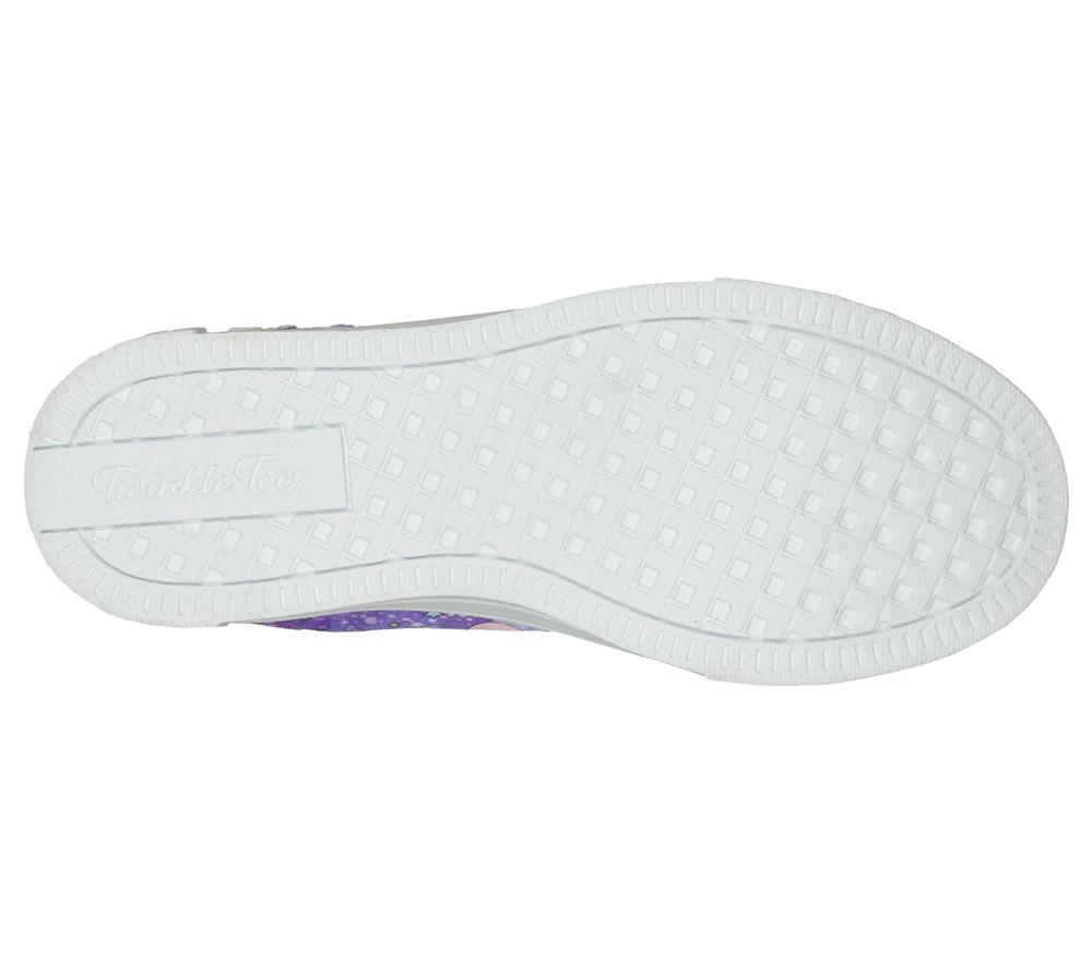 Girls's Skechers Twinkle Toes: Twinkle Sparks - Unicorn Daydream Light Up Sneakers Purple / Multi  USA |  5680-GCQSX