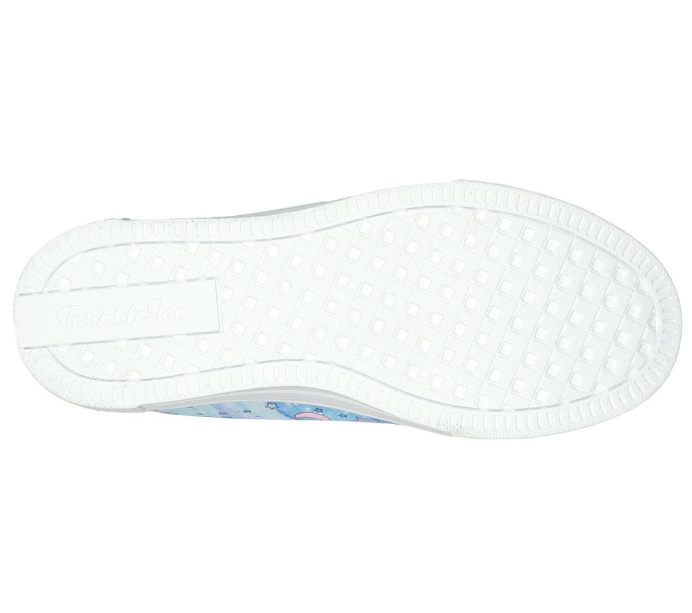 Girls's Skechers Twinkle Toes: Twinkle Sparks - Unicorn Daydream Light Up Sneakers Blue / Multicolor  USA |  8372-CVGUK