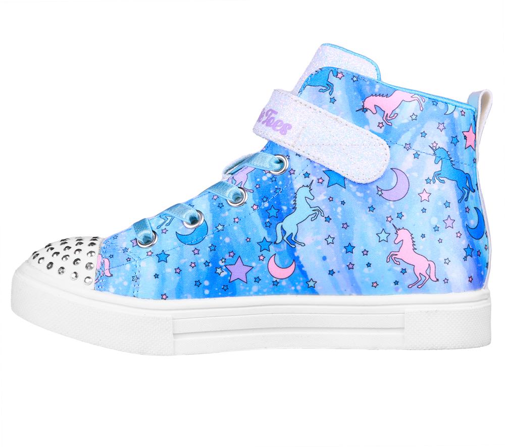 Girls's Skechers Twinkle Toes: Twinkle Sparks - Unicorn Daydream Light Up Sneakers Blue / Multicolor  USA |  8372-CVGUK