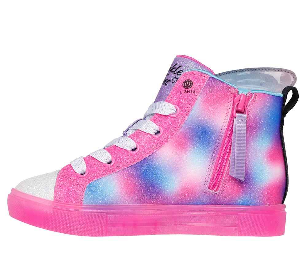 Girls's Skechers Twinkle Toes: Twinkle Sparks Ice Light Up Sneakers Black / Multicolor  USA |  3184-NPZCD