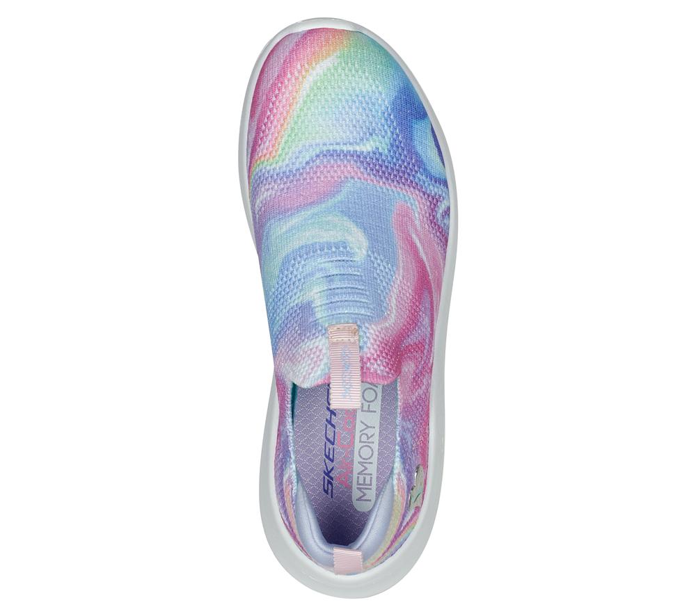 Girls's Skechers Ultra Flex 2.0 - Swirlology Sneakers Lavender / Multicolor  USA |  2135-YPERG