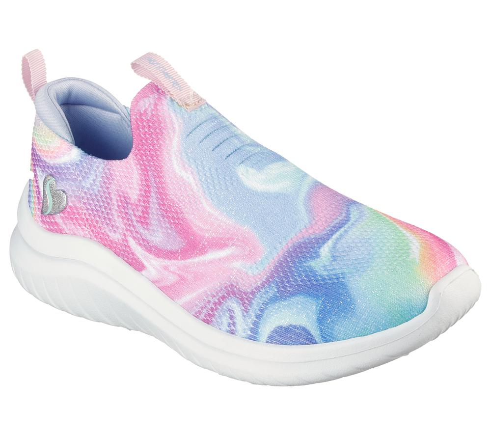 Girls's Skechers Ultra Flex 2.0 - Swirlology Sneakers Lavender / Multicolor  USA |  2135-YPERG