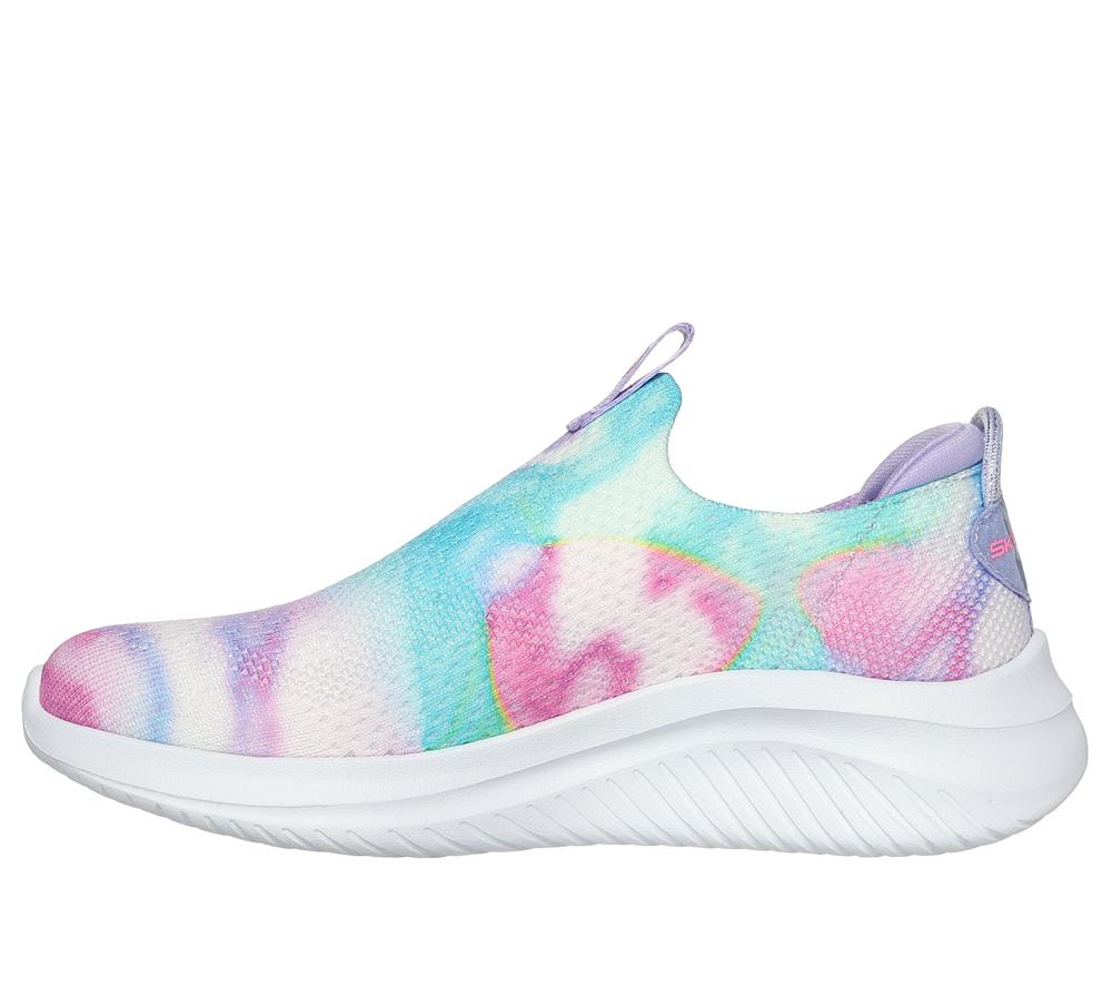 Girls's Skechers Ultra Flex 3.0 - Ombre Envy Sneakers Lavender / Multicolor  USA |  6854-UVQWX