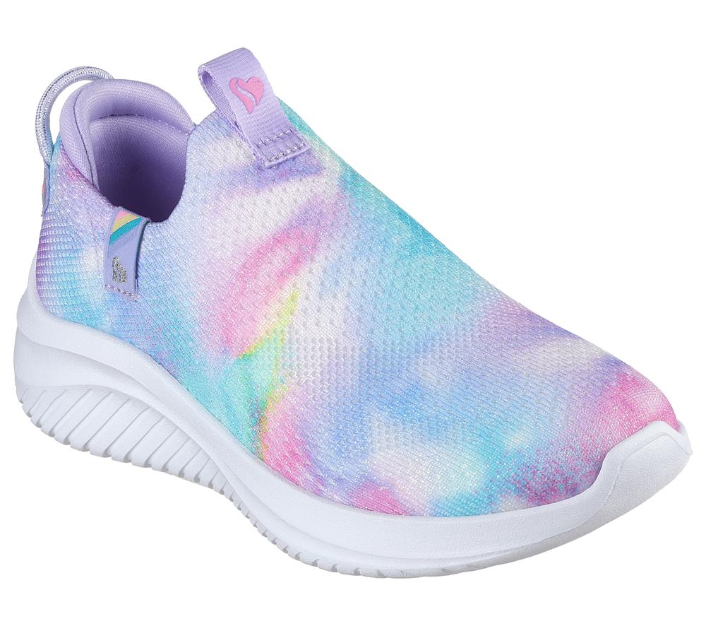 Girls's Skechers Ultra Flex 3.0 - Ombre Envy Sneakers Lavender / Multicolor  USA |  6854-UVQWX