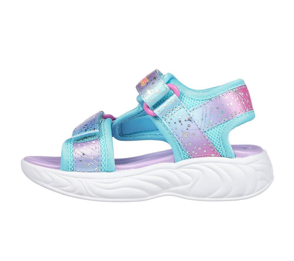 Girls's Skechers Unicorn Dreams - Majestic Bliss Sandals Purple / Multi  USA |  1672-HNXYV