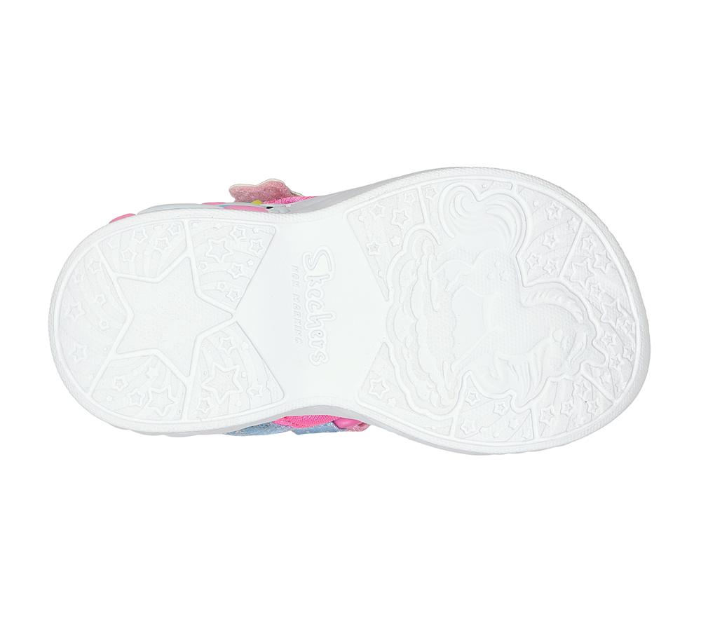 Girls's Skechers Unicorn Dreams - Majestic Bliss Sandals Pink / Multicolor  USA |  8390-CWOEN