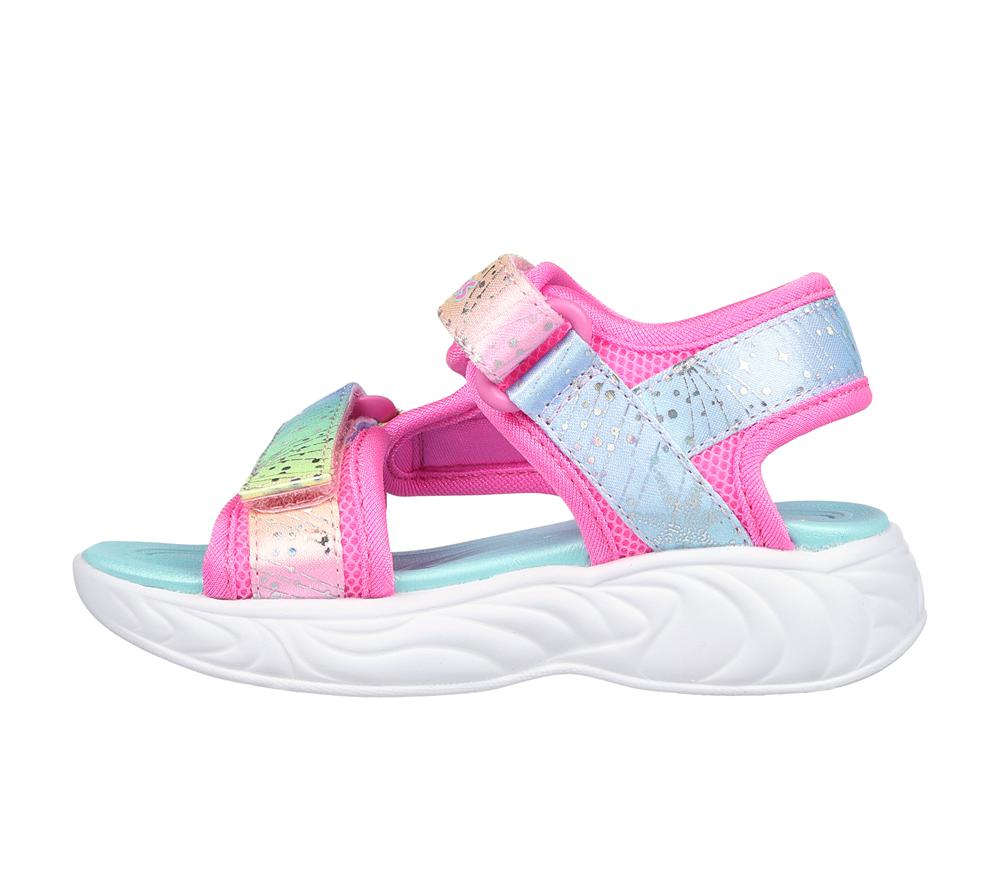 Girls's Skechers Unicorn Dreams - Majestic Bliss Sandals Pink / Multicolor  USA |  8390-CWOEN