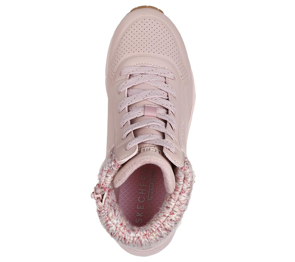 Girls's Skechers Uno Gen1 - Darling Daze Lace Up Shoes Blush Pink  USA |  7286-WXGEY