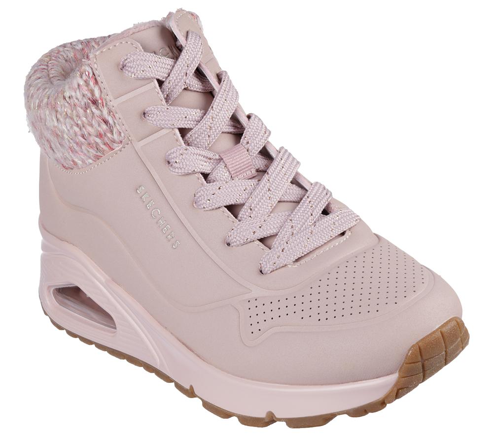 Girls's Skechers Uno Gen1 - Darling Daze Lace Up Shoes Blush Pink  USA |  7286-WXGEY