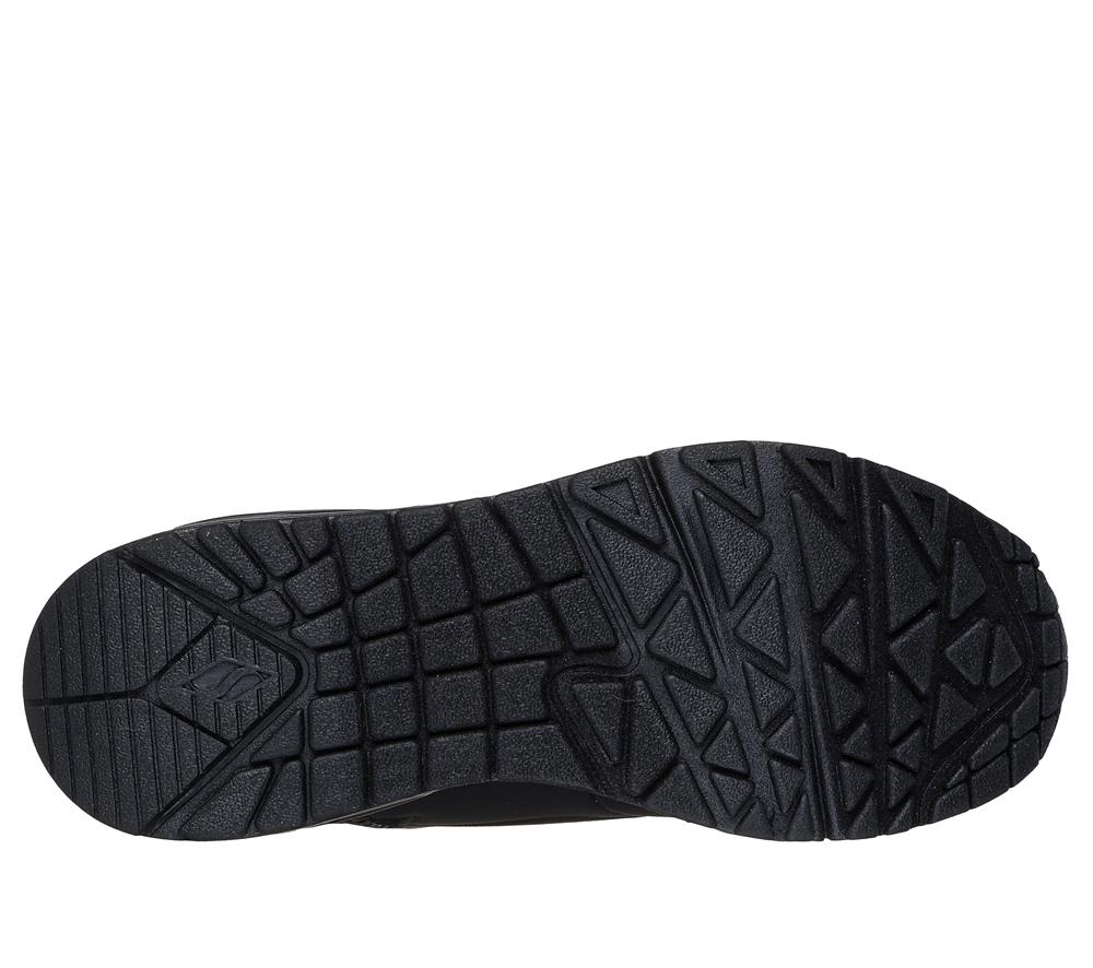 Girls's Skechers Uno Gen1 - Darling Daze Lace Up Shoes Black  USA |  1650-XBAIQ