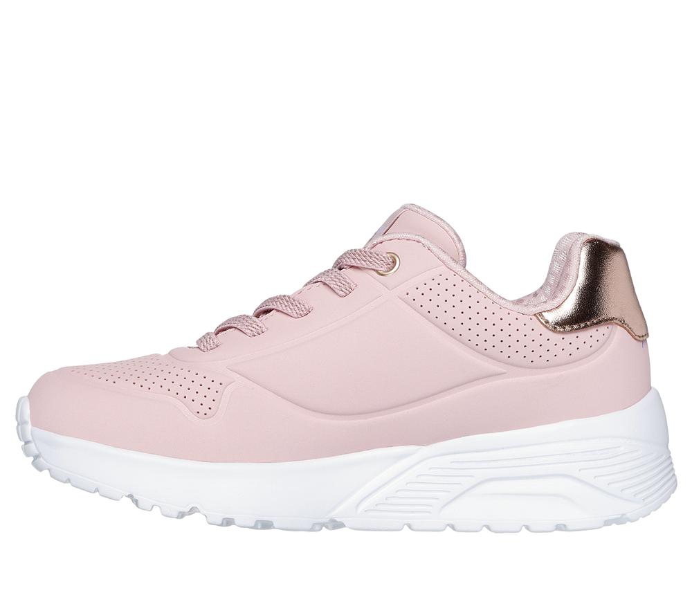 Girls's Skechers Uno Lite Lace Up Shoes Mauve Purple  USA |  5610-KDOCP