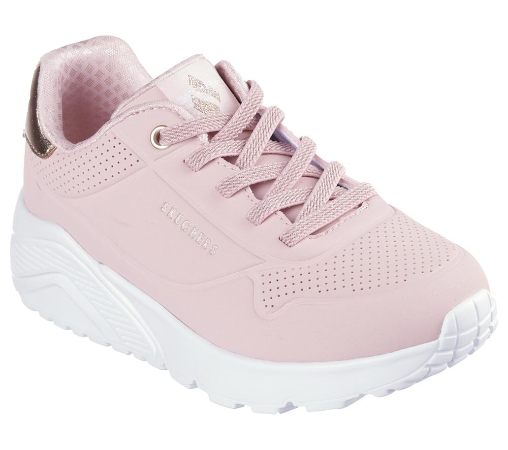 Girls's Skechers Uno Lite Lace Up Shoes Mauve Purple  USA |  5610-KDOCP