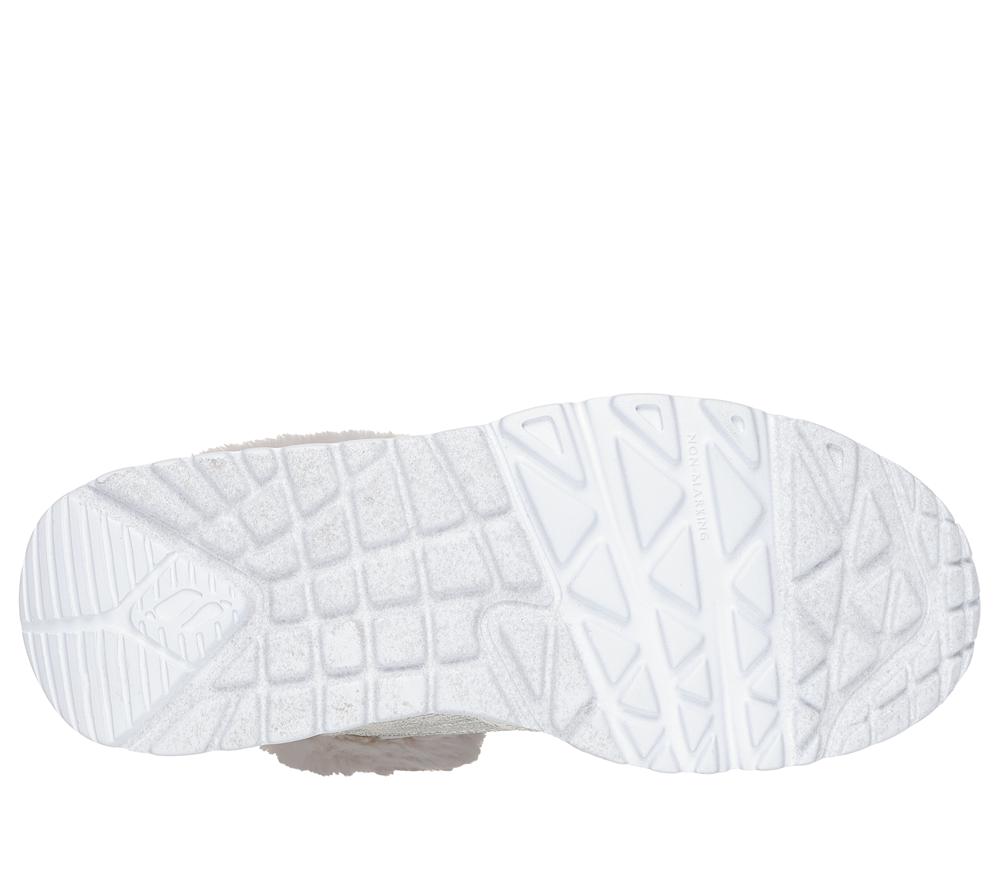 Girls's Skechers Uno Lite - Comfurt Collar Lace Up Shoes Natural White  USA |  1475-HOSTV