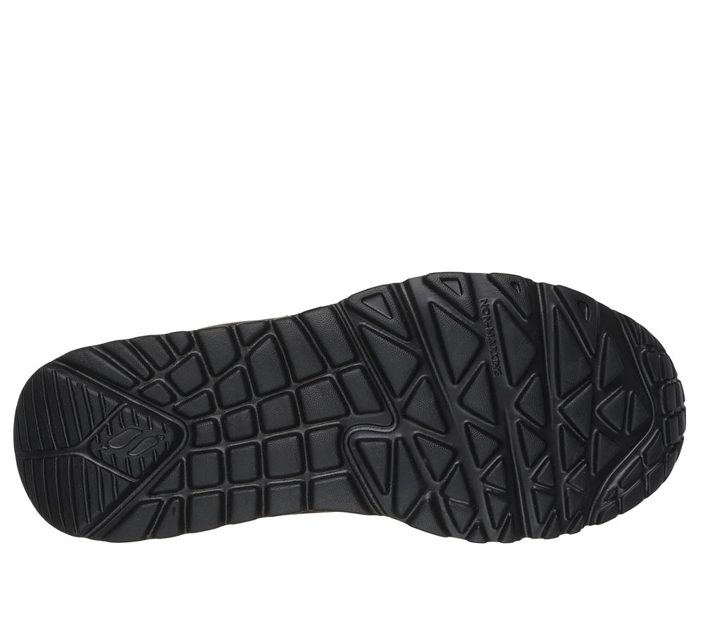 Girls's Skechers Uno Lite - Easy Zip Sneakers Black  USA |  5341-TAZWK