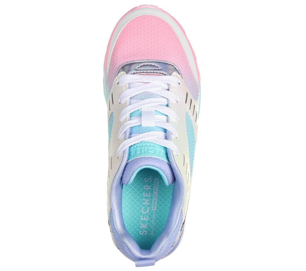 Girls's Skechers Uno Lite - Electric Ombre Sneakers Periwinkle / Multicolor  USA |  7290-PWFNB