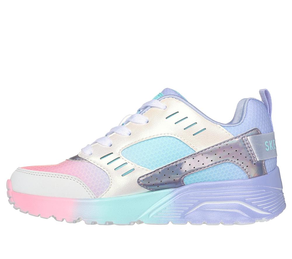 Girls's Skechers Uno Lite - Electric Ombre Sneakers Periwinkle / Multicolor  USA |  7290-PWFNB