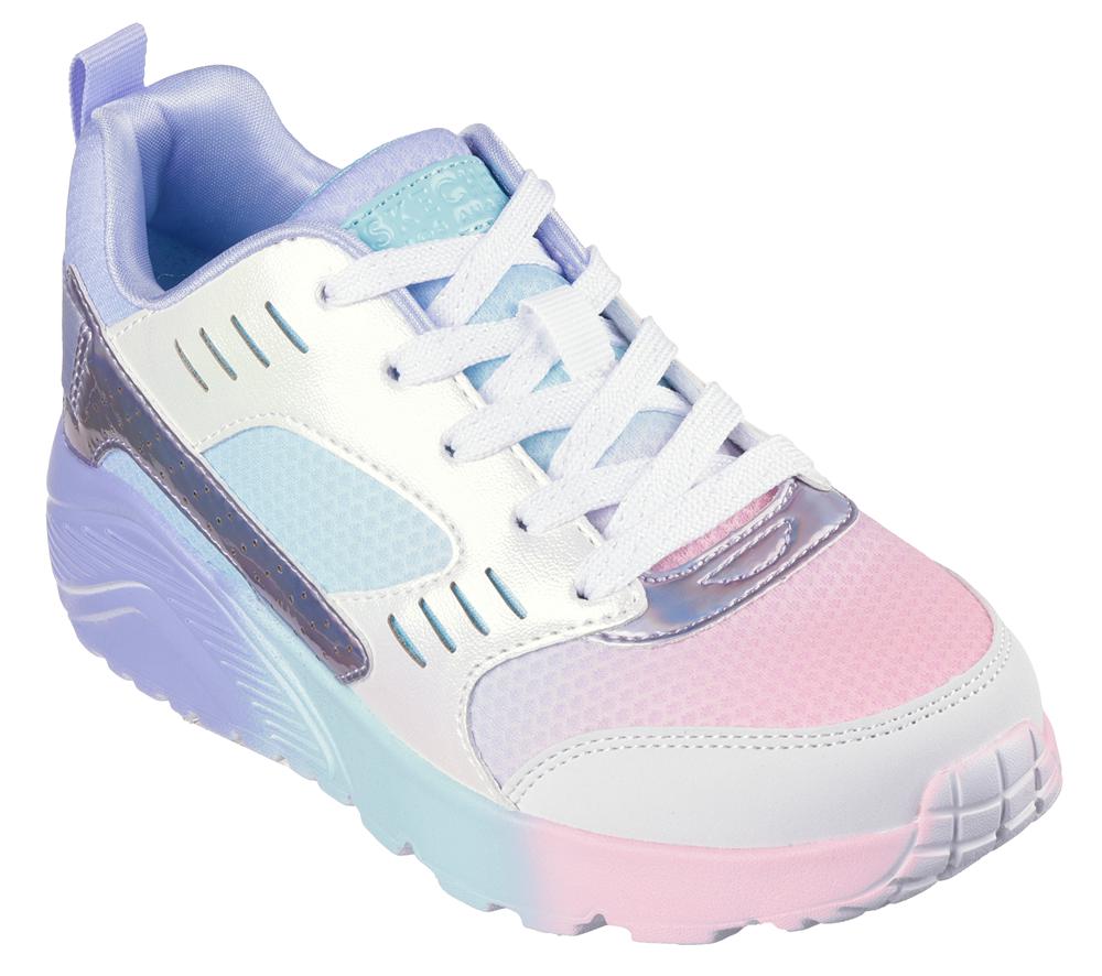 Girls's Skechers Uno Lite - Electric Ombre Sneakers Periwinkle / Multicolor  USA |  7290-PWFNB