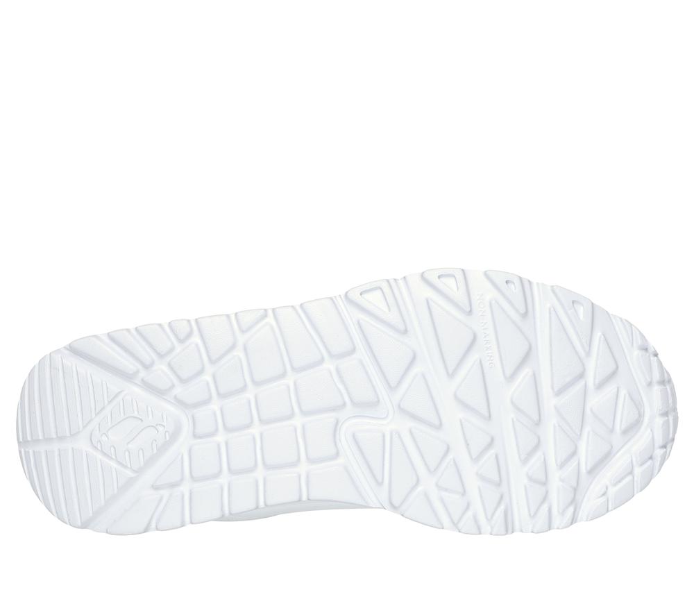 Girls's Skechers Uno Lite - My Drip Lace Up Shoes White / Multicolor  USA |  0319-NGUHD