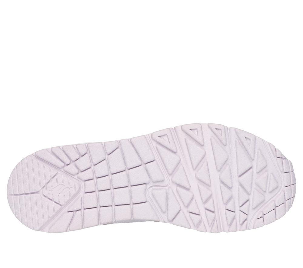 Girls's Skechers Uno - Glit-Airy Steps Lace Up Shoes Light Pink  USA |  8672-WHAMO
