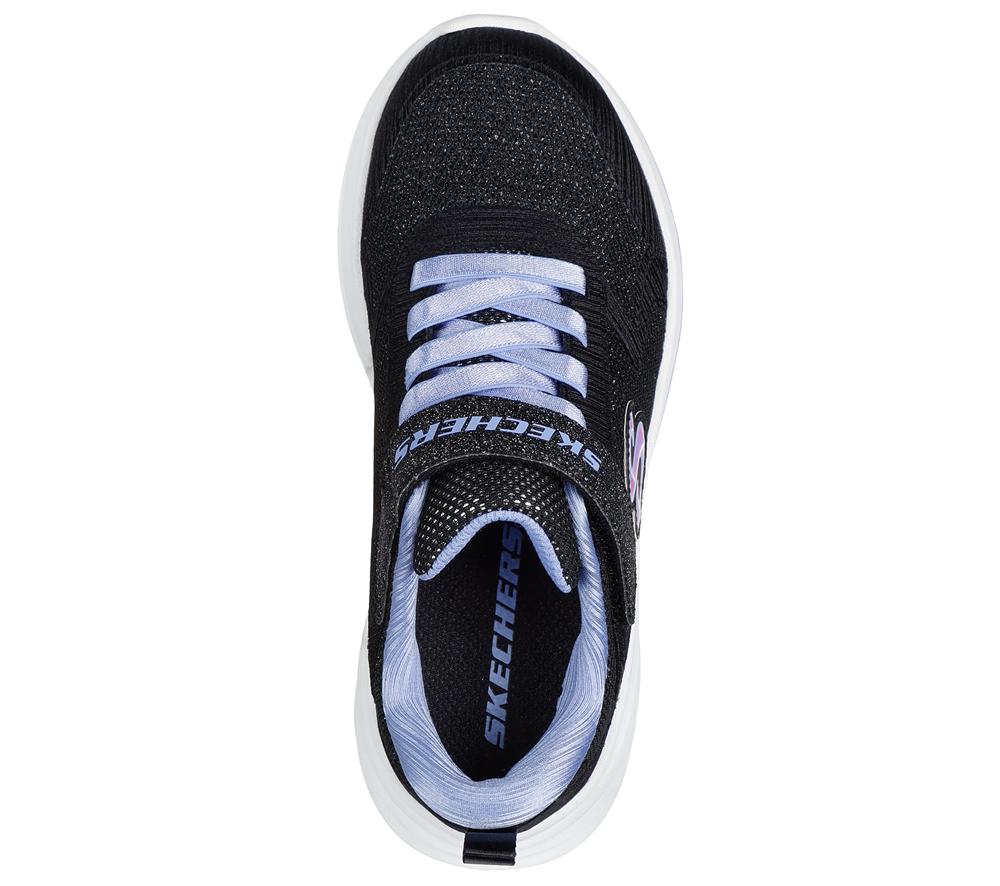 Girls's Skechers Wave 92 Sneakers Black  USA |  7195-YQGMU