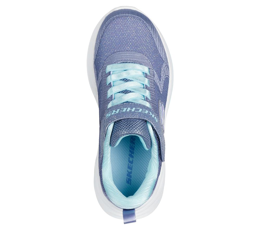 Girls's Skechers Wave 92 Sneakers Slate Light Navy Blue  USA |  2956-FJITN