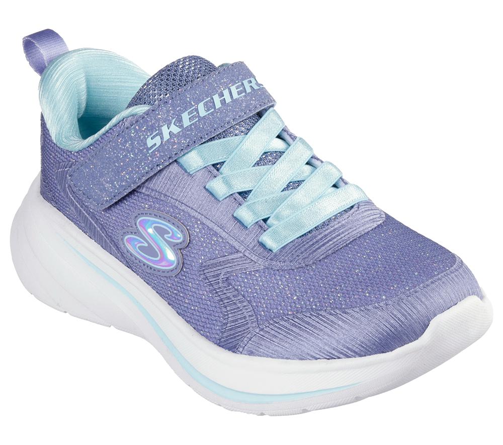 Girls's Skechers Wave 92 Sneakers Slate Light Navy Blue  USA |  2956-FJITN