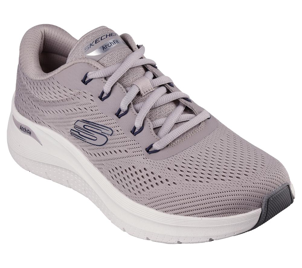 Men Skechers Arch Fit 2.0 Sneakers Taupe Brown  USA |  4593-OFIPM