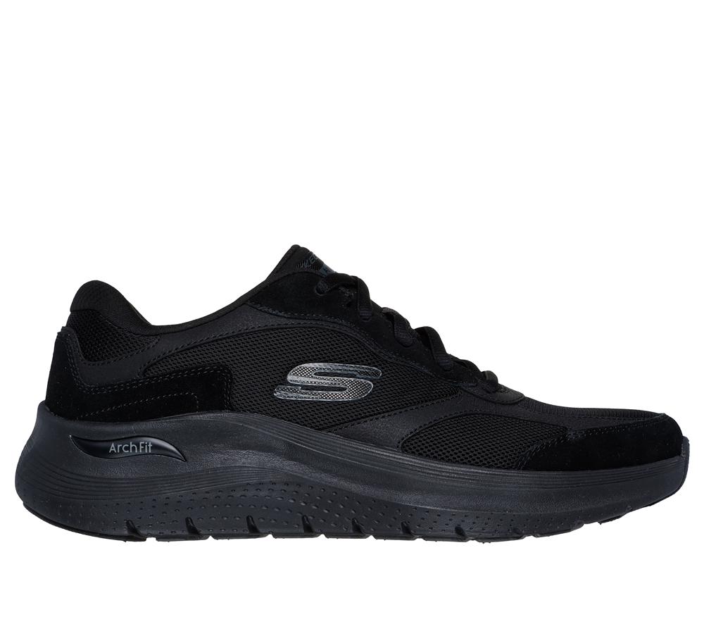 Men Skechers Arch Fit 2.0 - The Keep Lace Up Black  USA |  9316-BHEAW